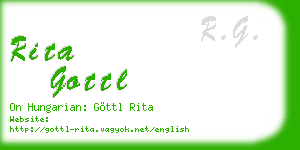 rita gottl business card